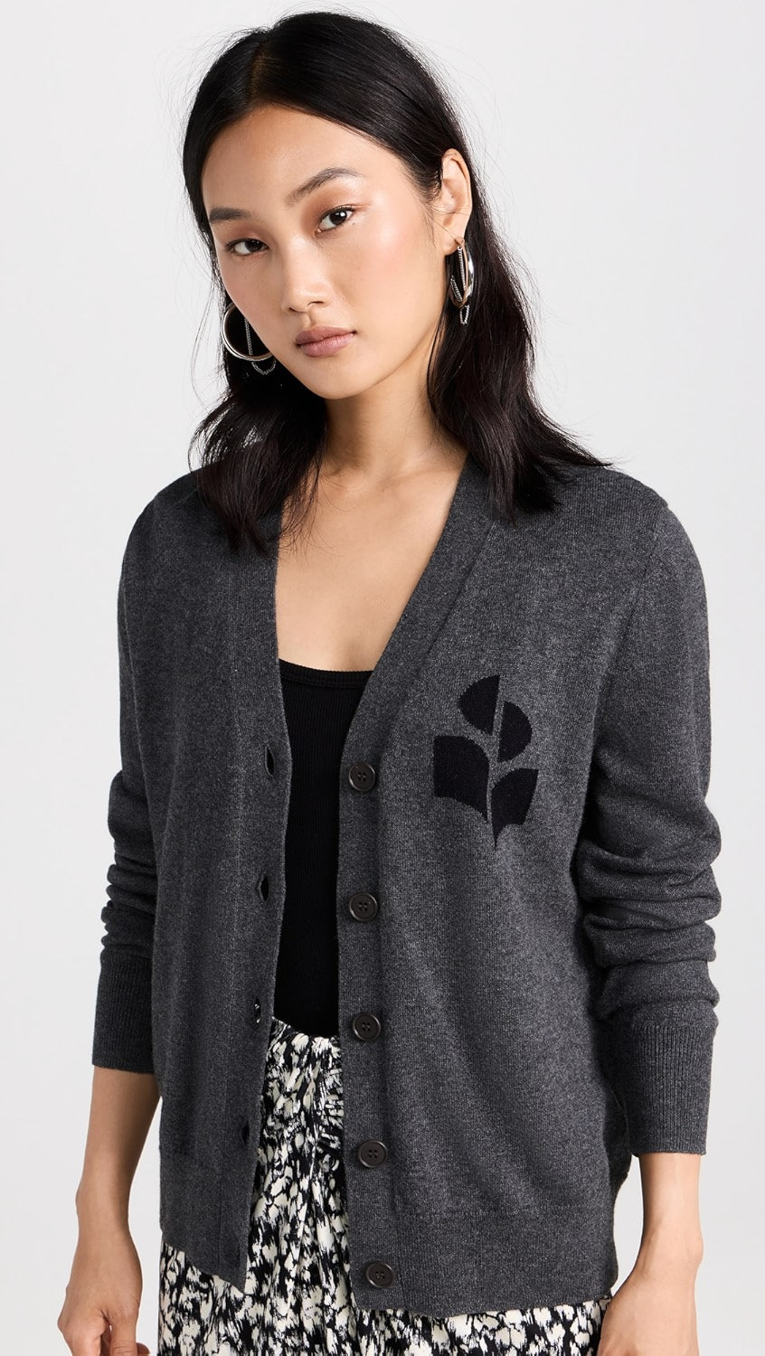 Karin Cardigan in Anthracite