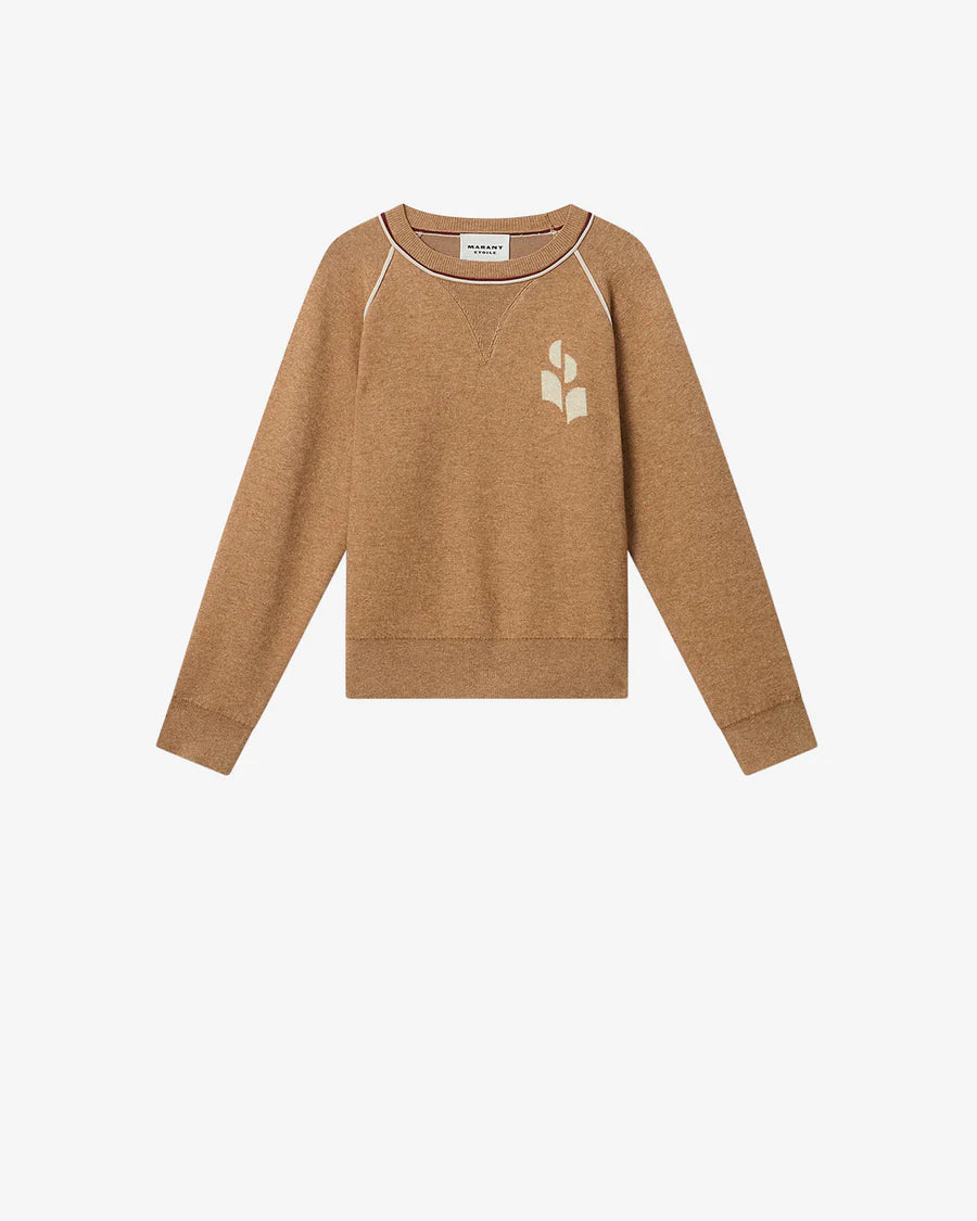 Loriby Pullover in Camel/LightGrey