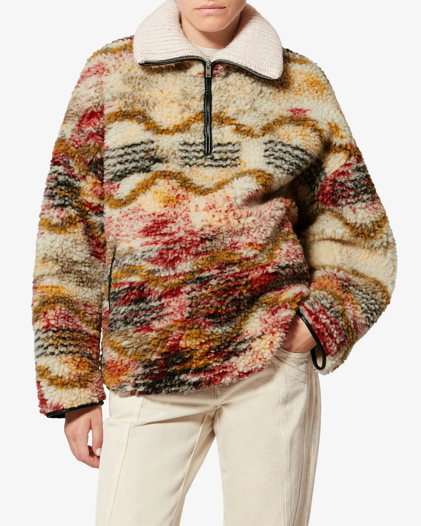 Marner Coat in Ecru/Ochre