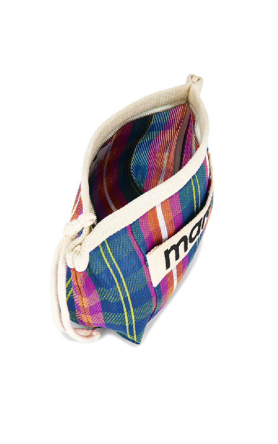 Powden Pouch in Navy/Orange
