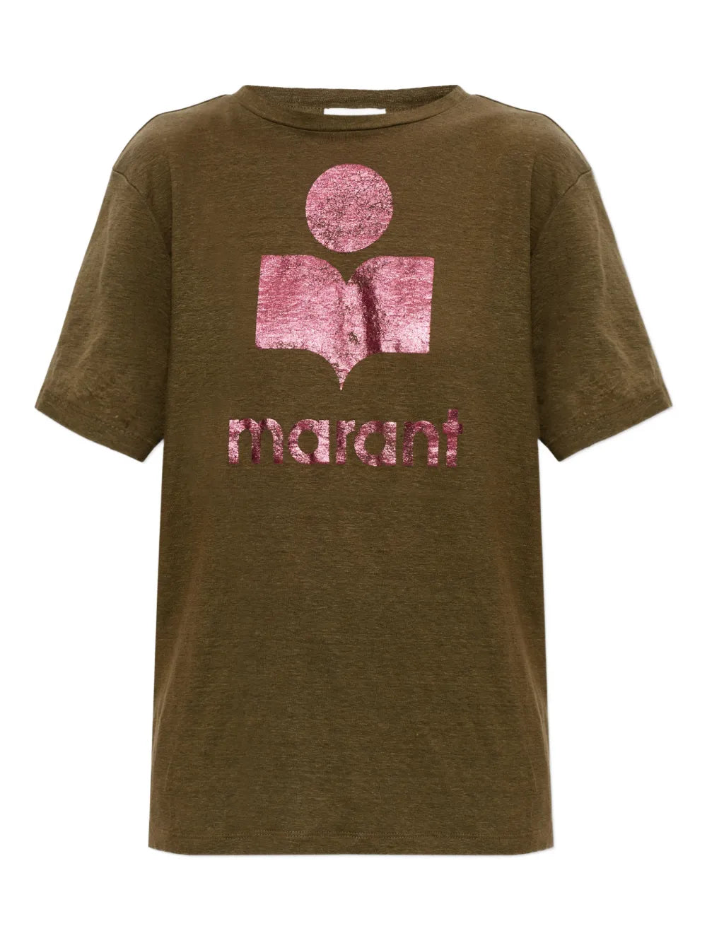 Zewel Tee Shirt in Khaki/Pink