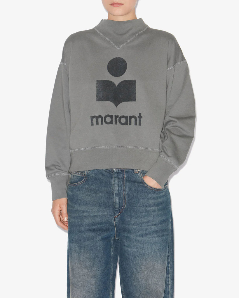 Moby Sweatshirt with Logo in Slate