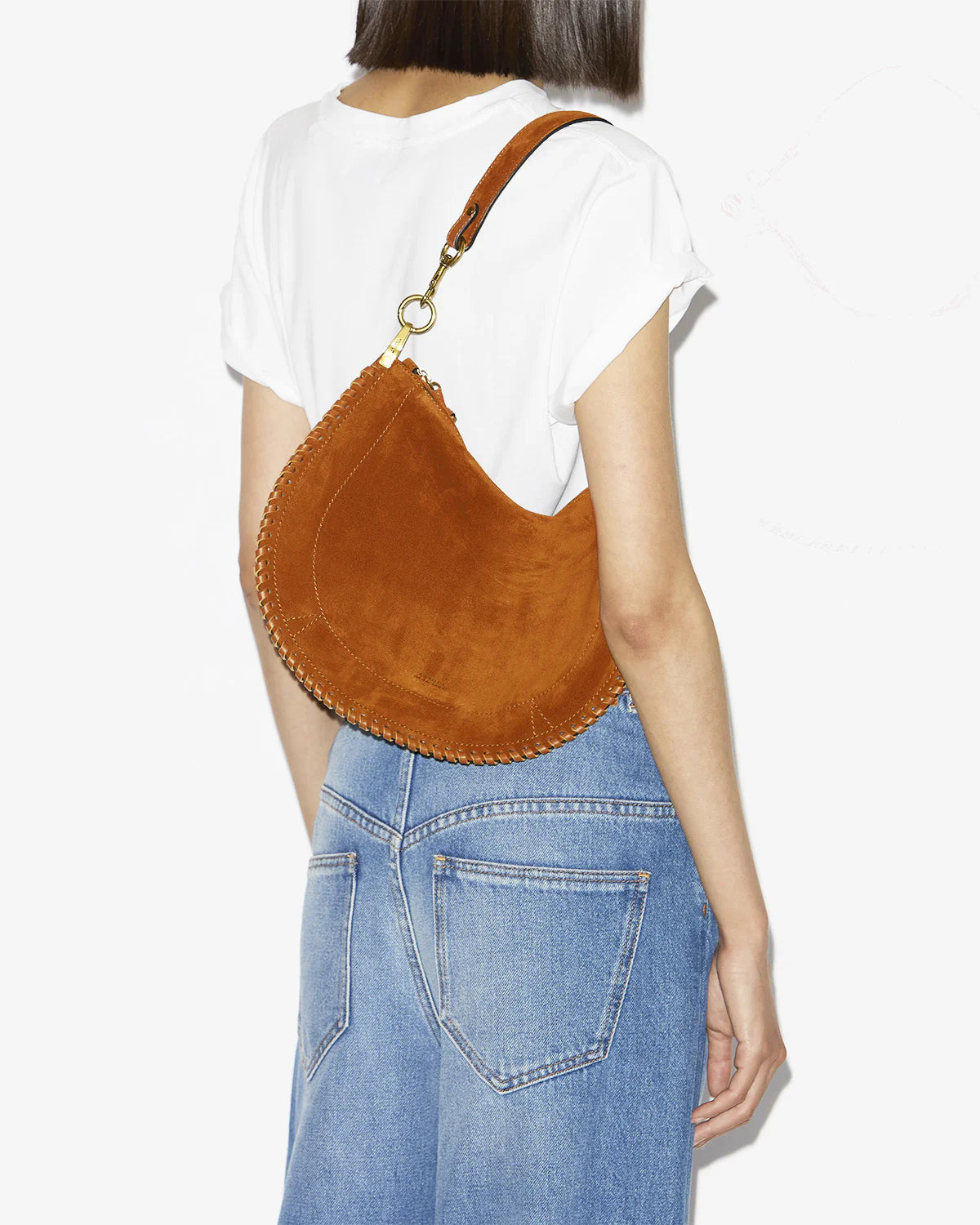 Oskan Soft Zip Bag in Cognac