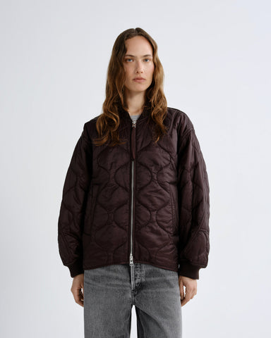Isla Quilted Jacket in Deep Roast