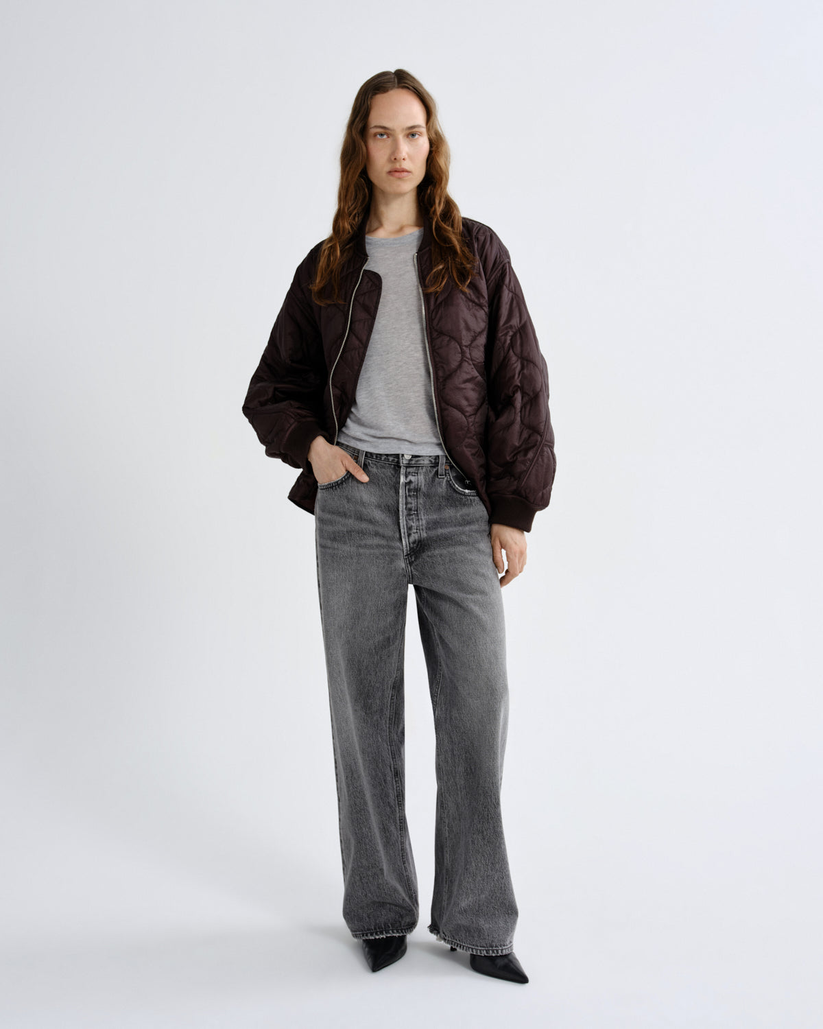 Isla Quilted Jacket in Deep Roast