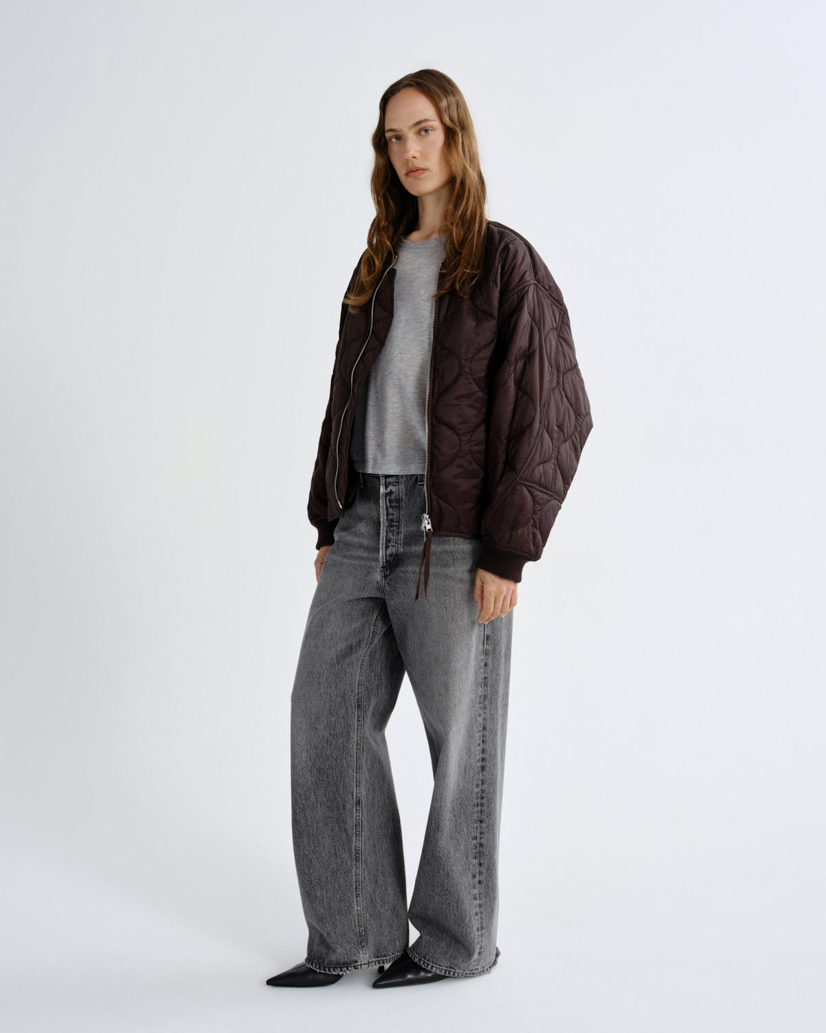 Isla Quilted Jacket in Deep Roast