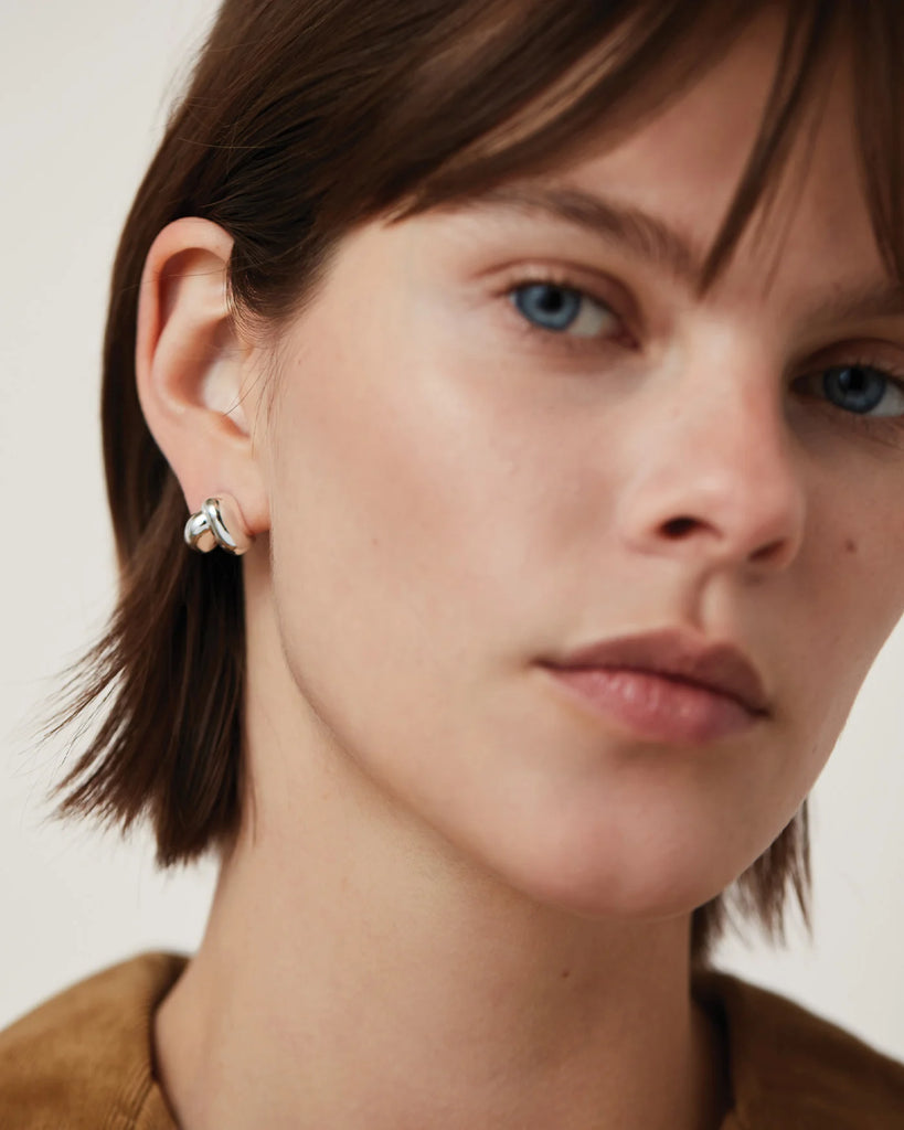 Beatrix Earrings in Silver