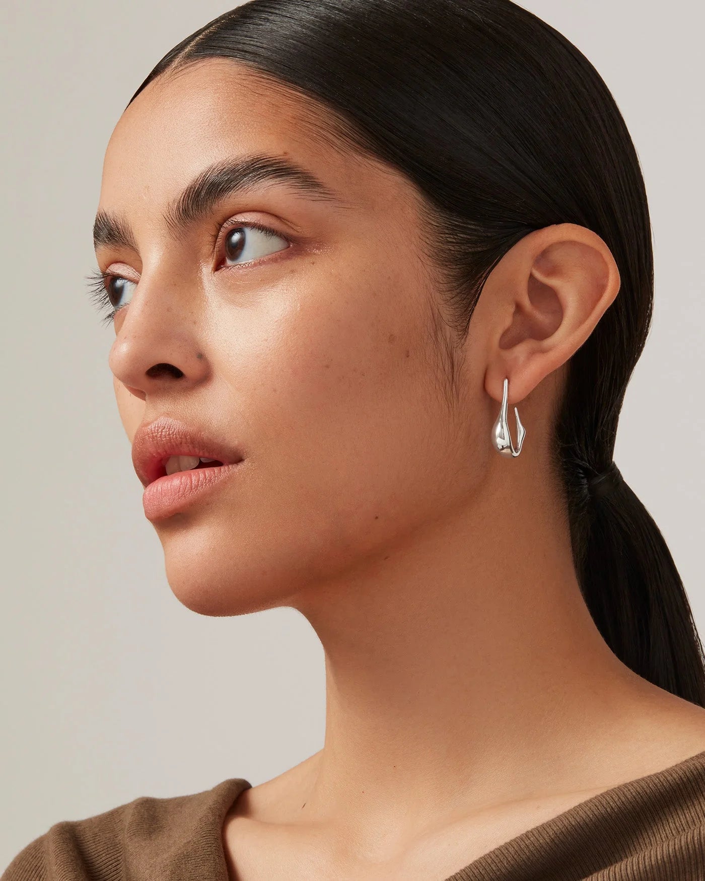 Colette Hoops Small in Silver