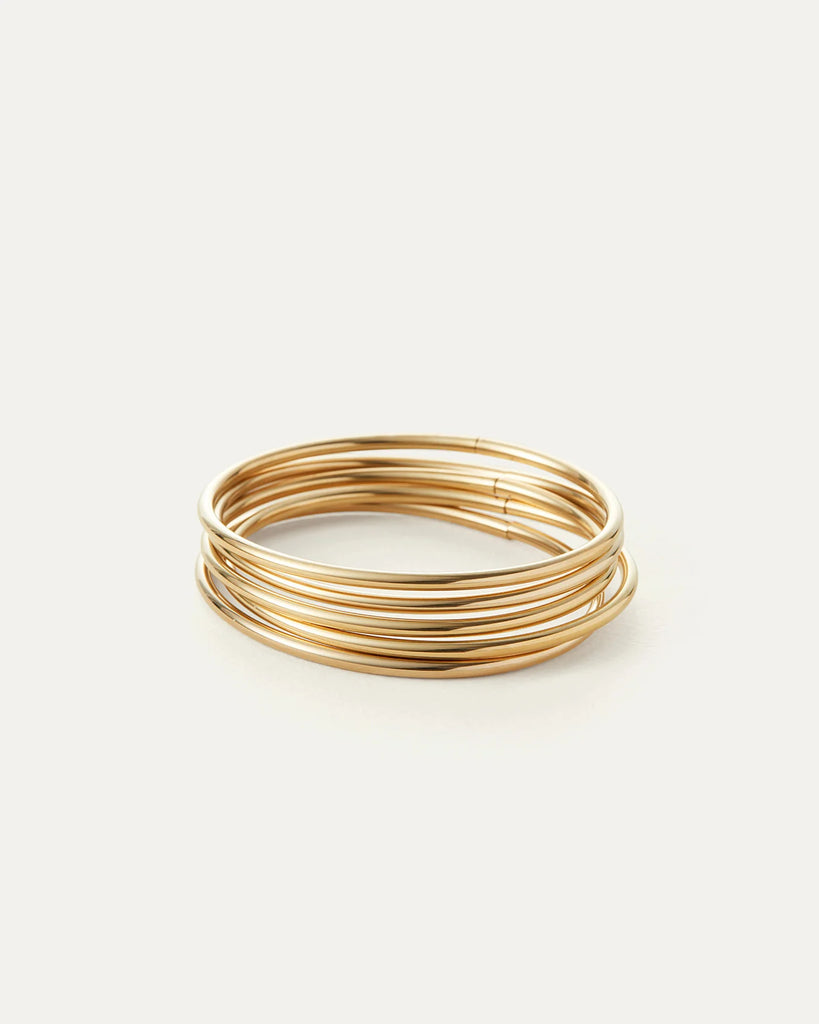 Dane Bangle Set 5-Pack in Gold