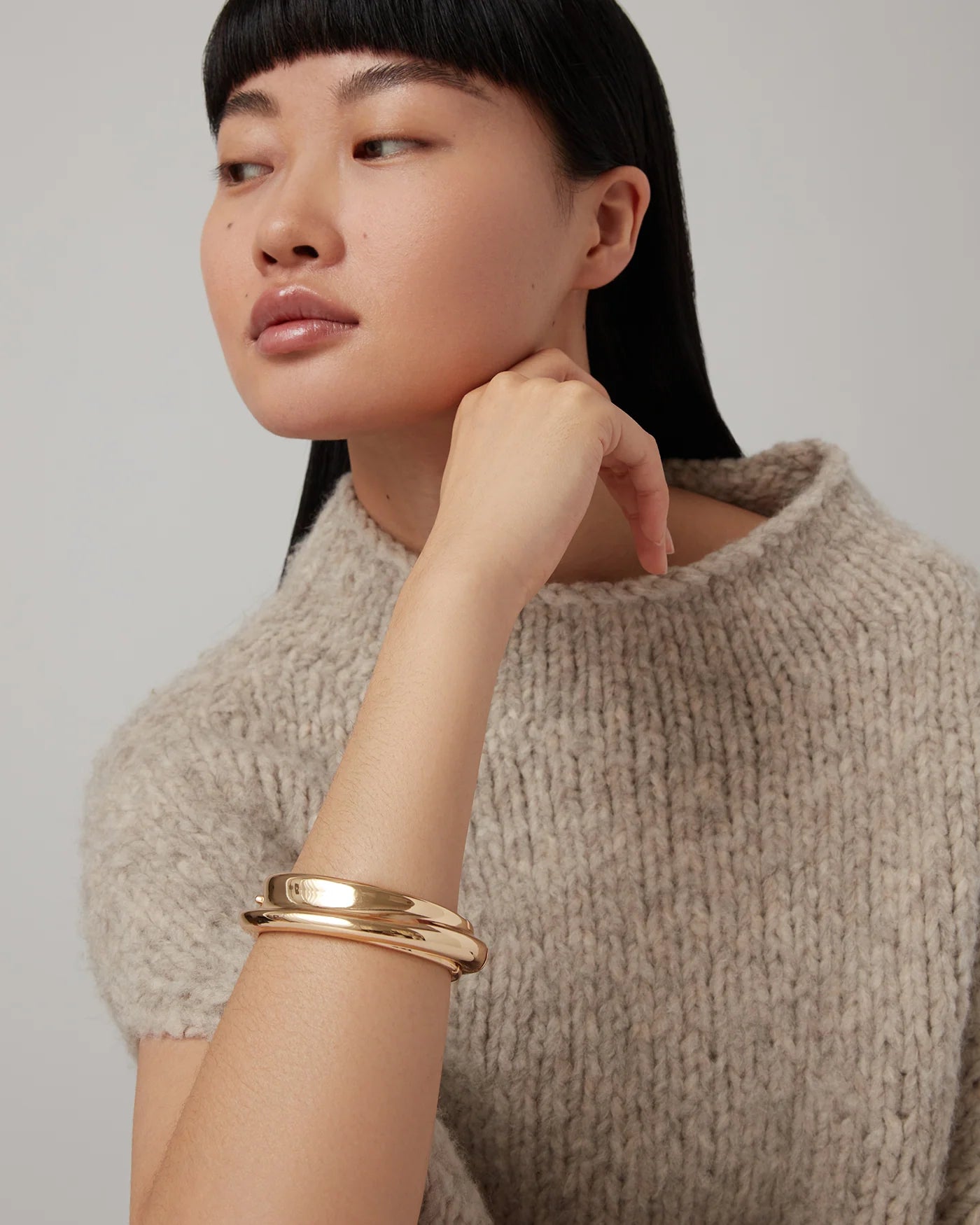 Lennon Bangle in Gold