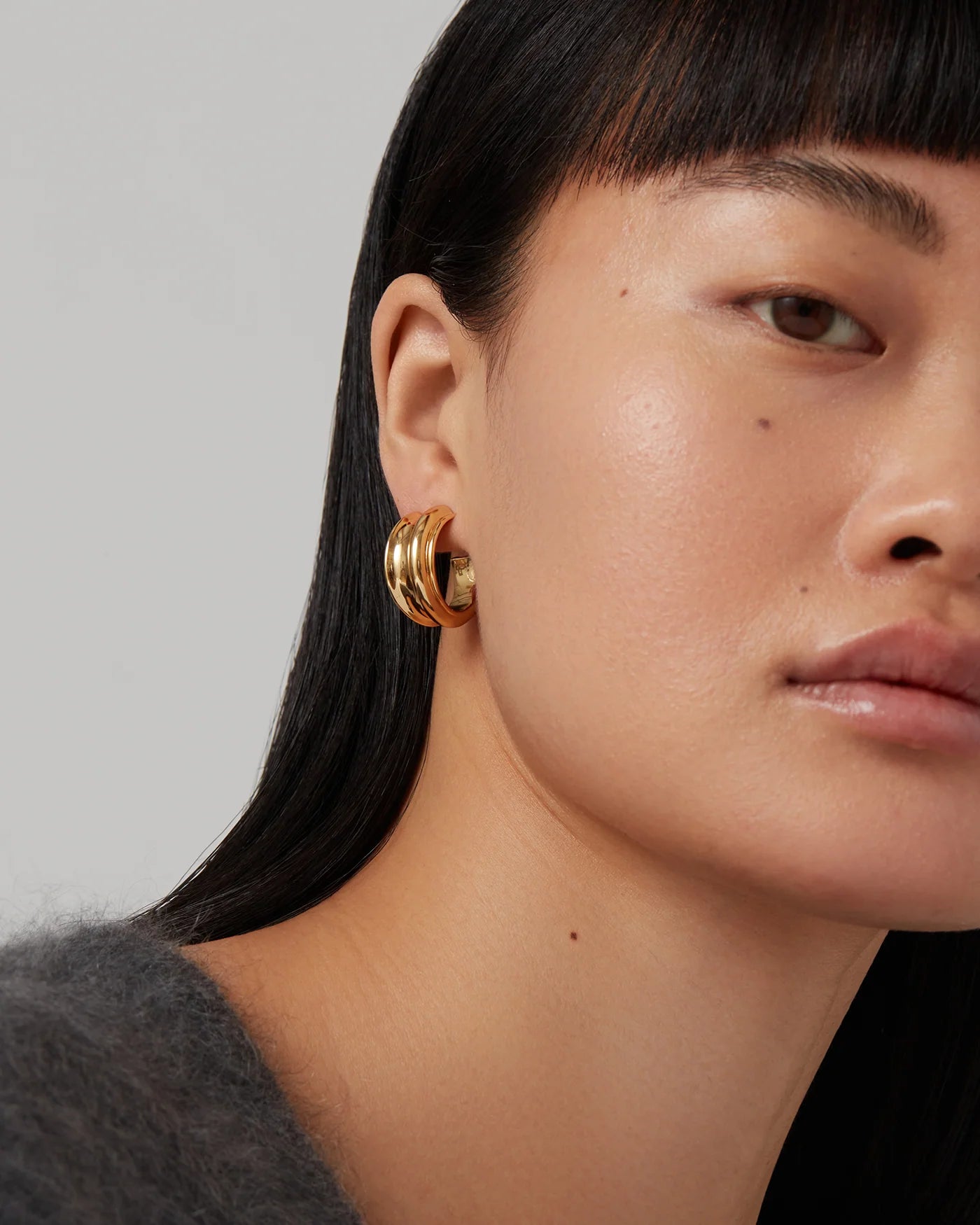 Lennon Hoops in Gold