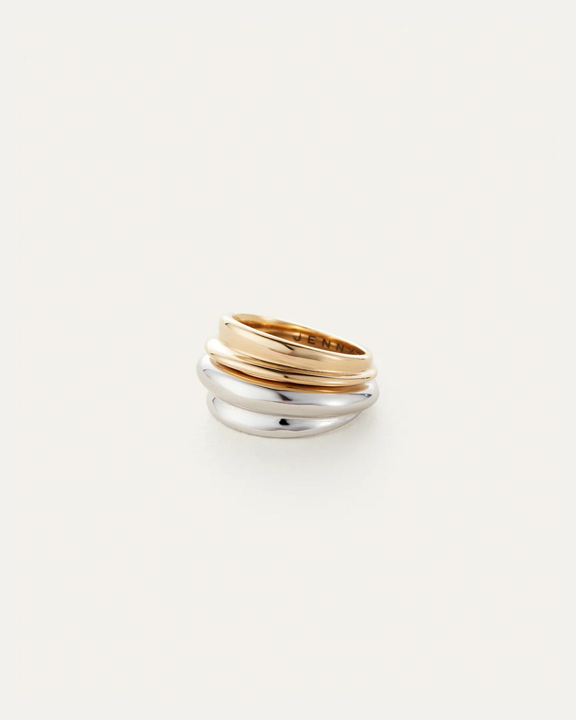 Lennon Ring Set in Two-Tone