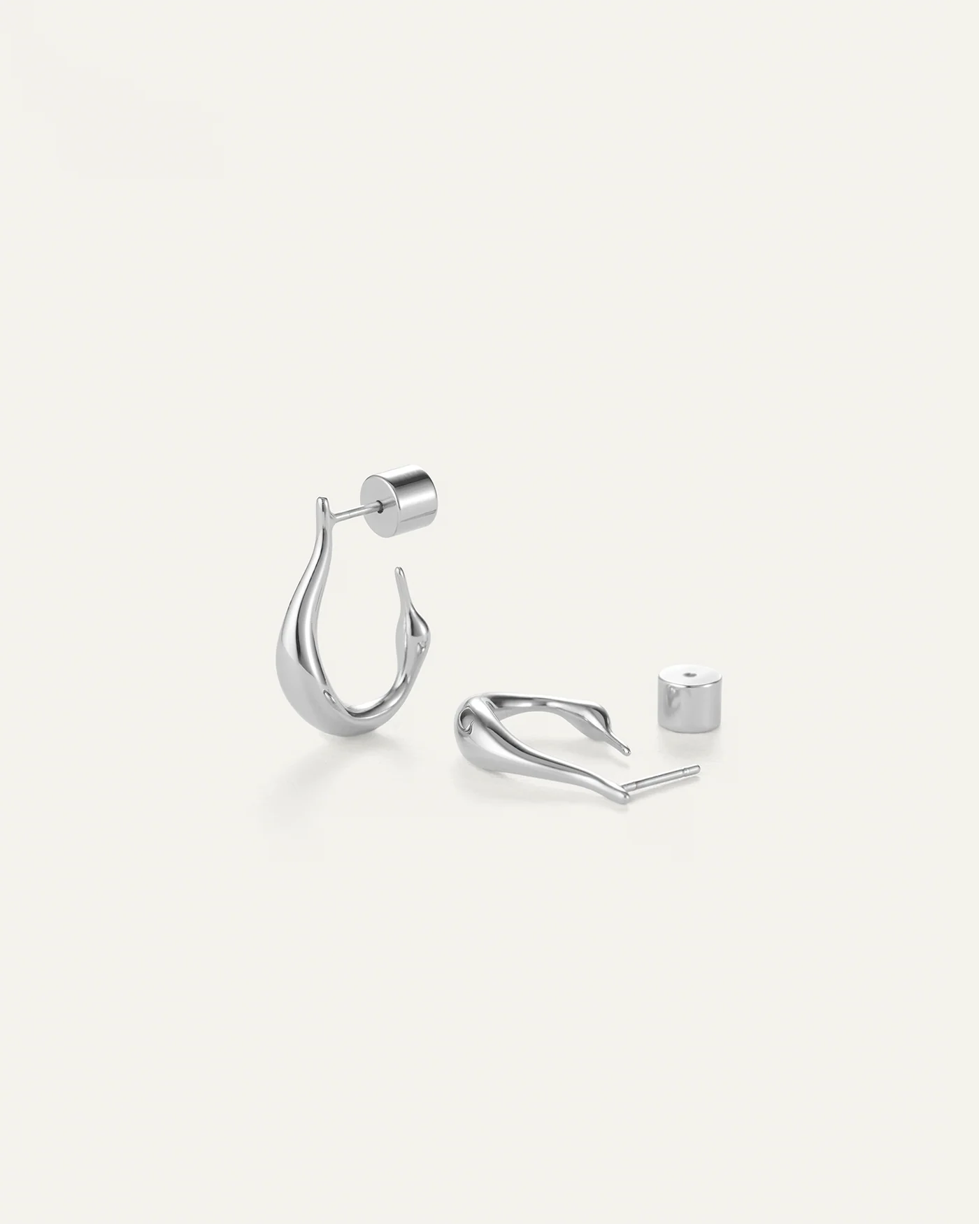 Mini Colette Hoops in Silver