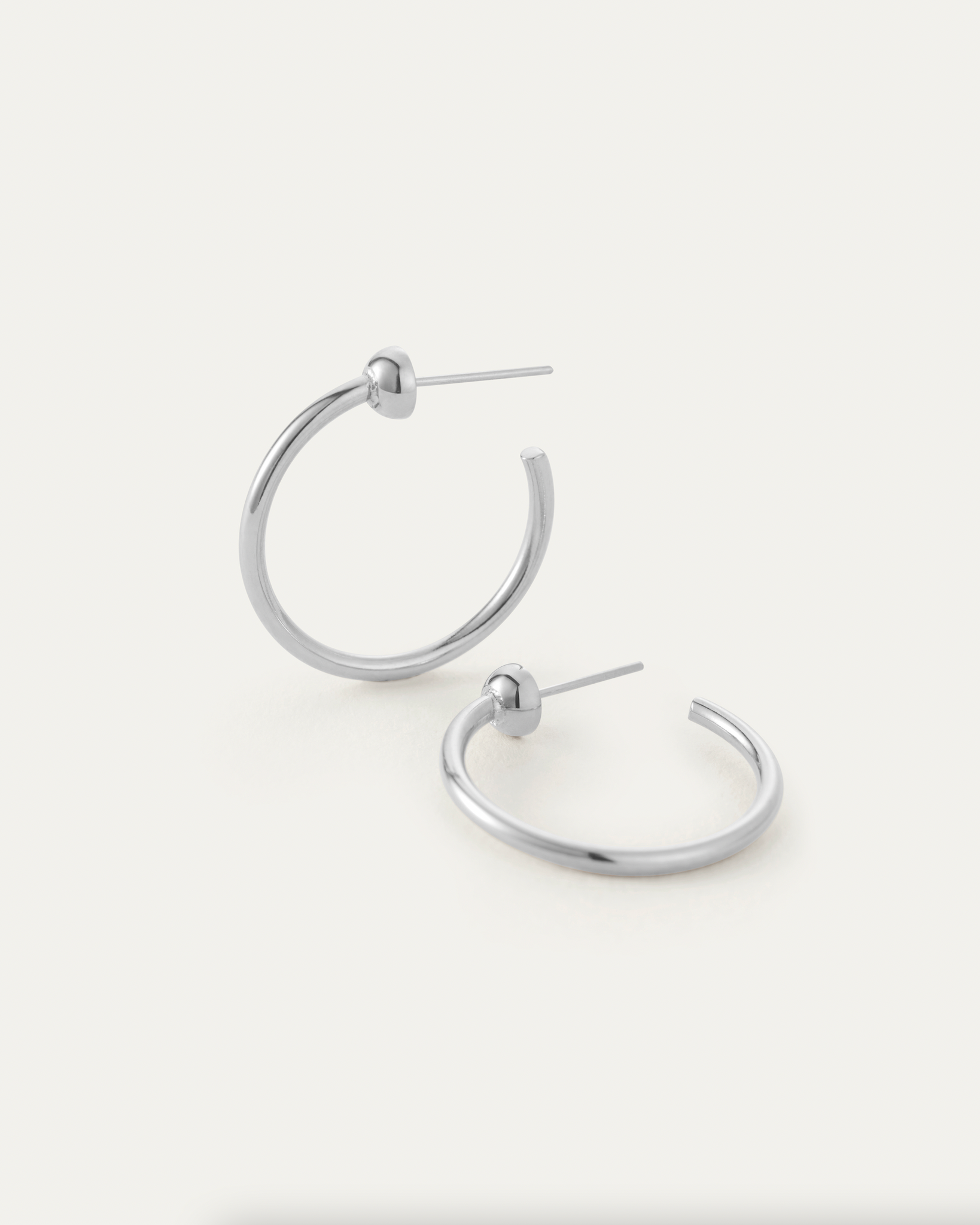 Mini Icon Hoops in Silver