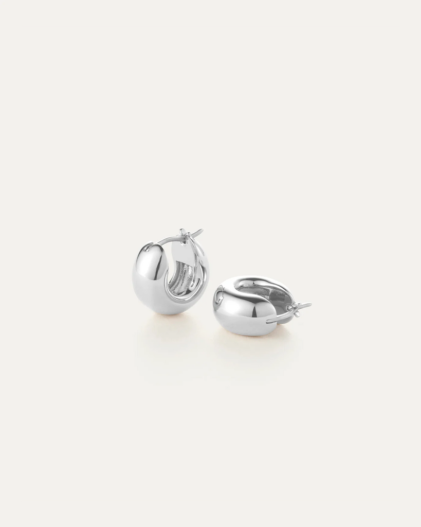 Mini Tome Hoop in Silver
