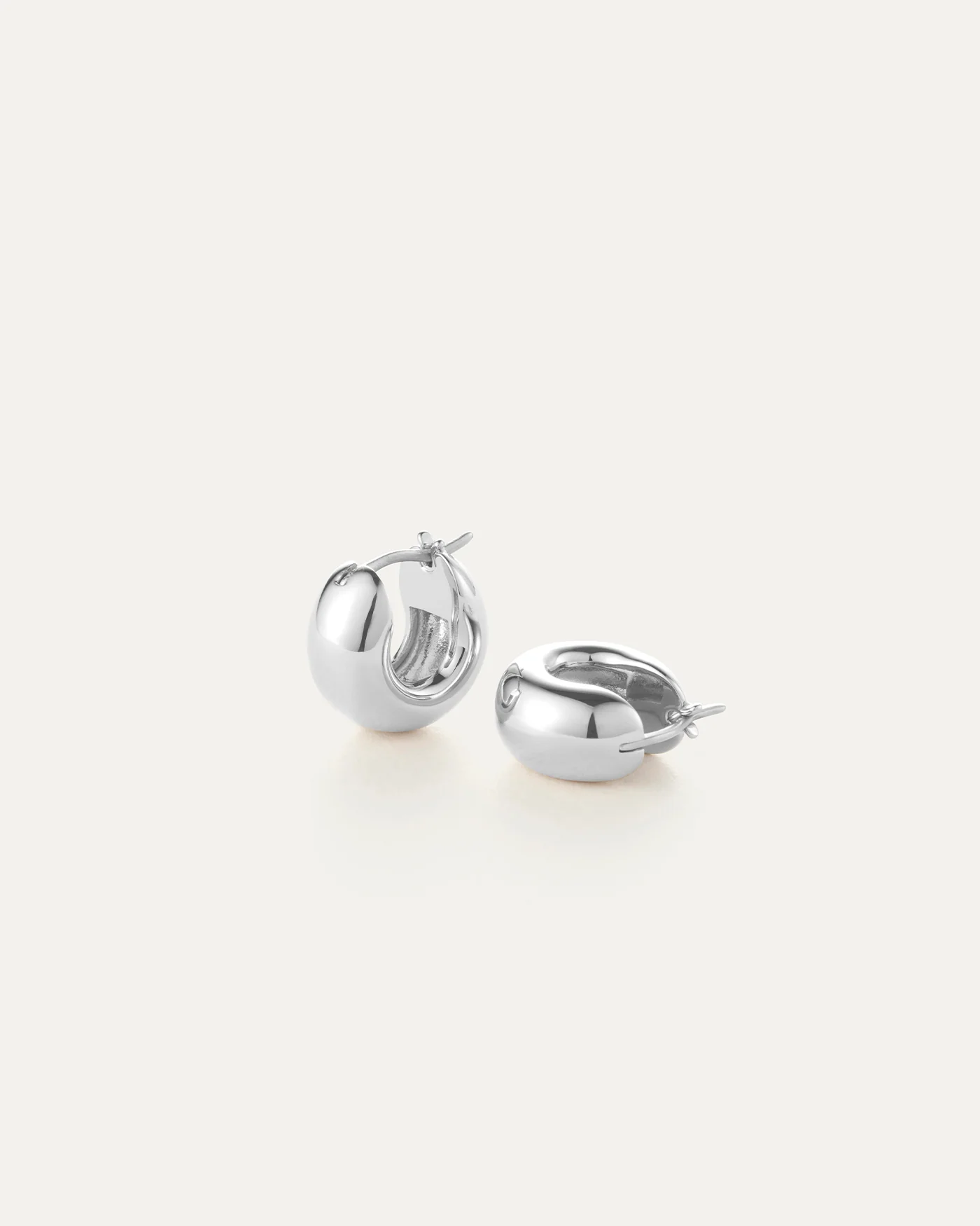 Mini Tome Hoop in Silver