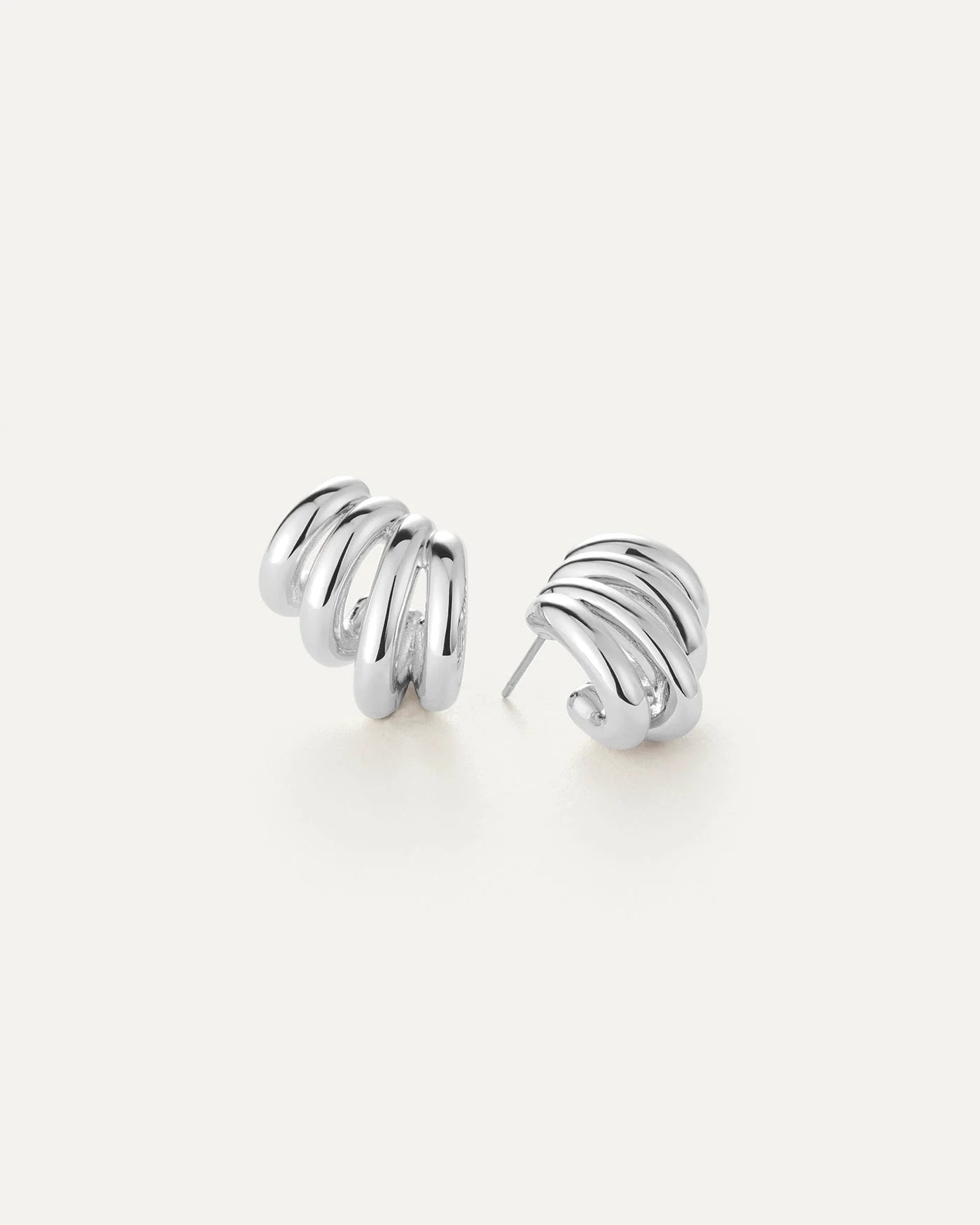 Monroe Earrings in Silver