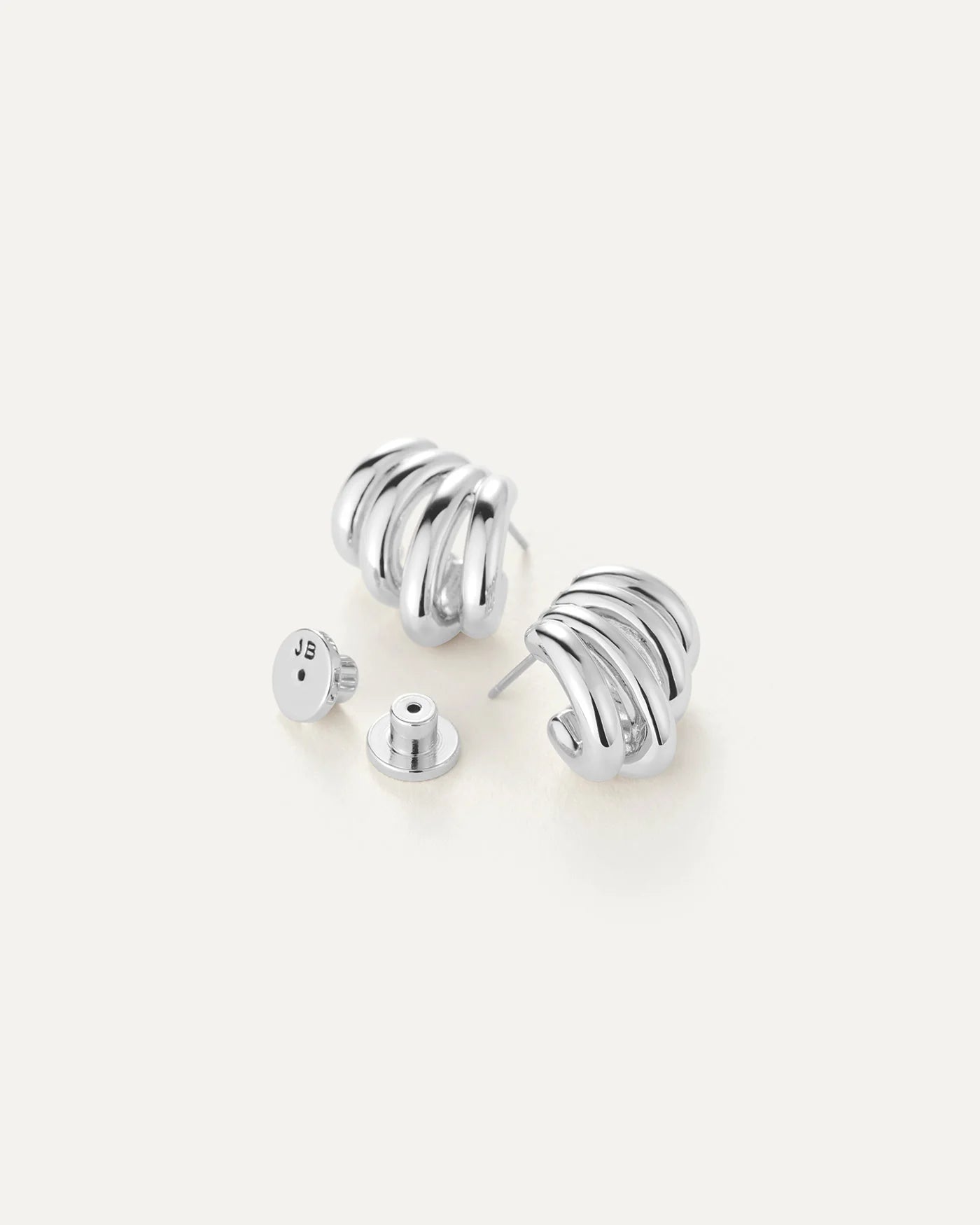 Monroe Earrings in Silver