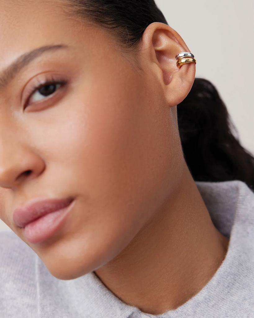 Sila Ear Cuff Set Small in Two-Tone