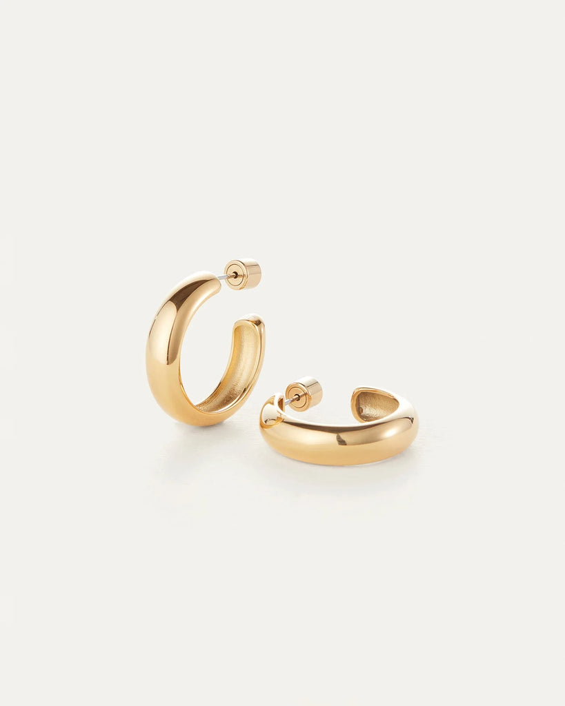 Staple Hoops Medium in Gold