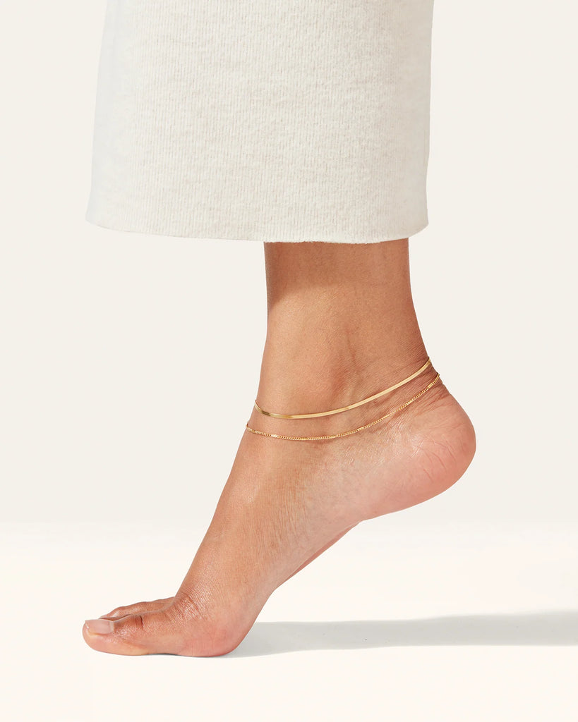 Surfside Anklet in Gold