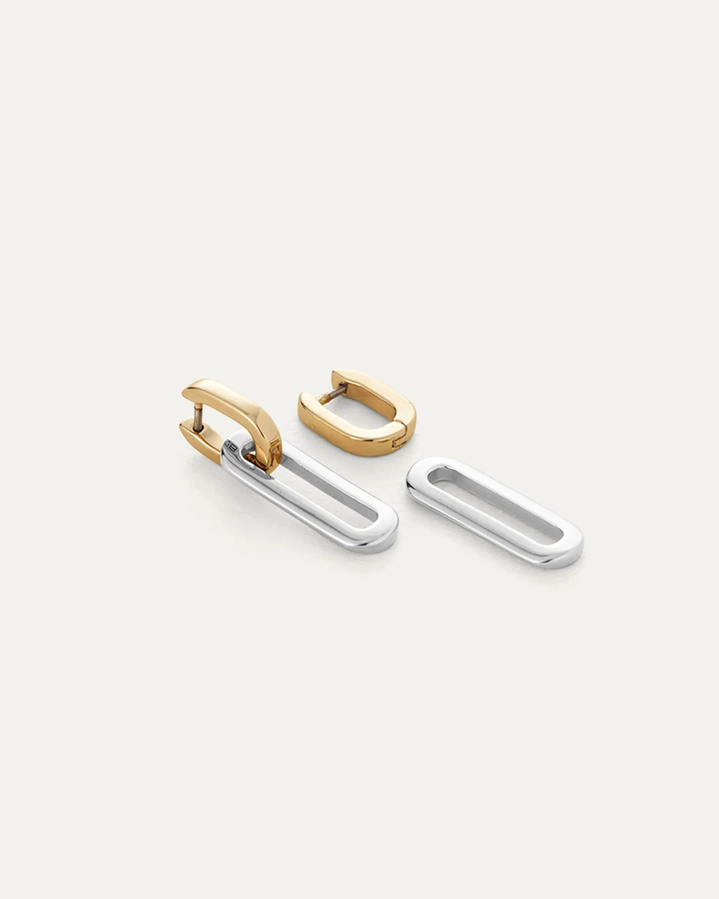 Teeni Detachable Link Earring in Two-Tone
