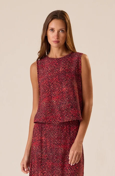 Jessie Top in Sunburst Poppy