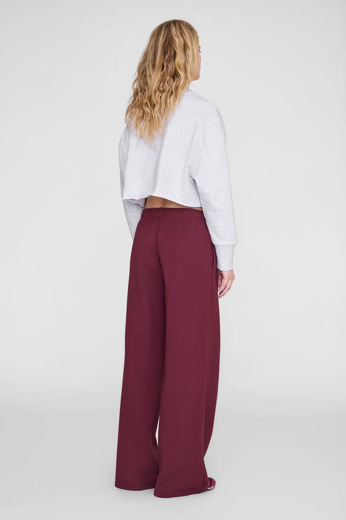 Kacey Sweatpant in Burgundy