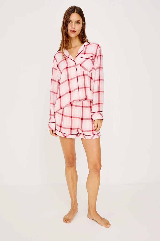 Kellen Pajama Set in Pink Cherry