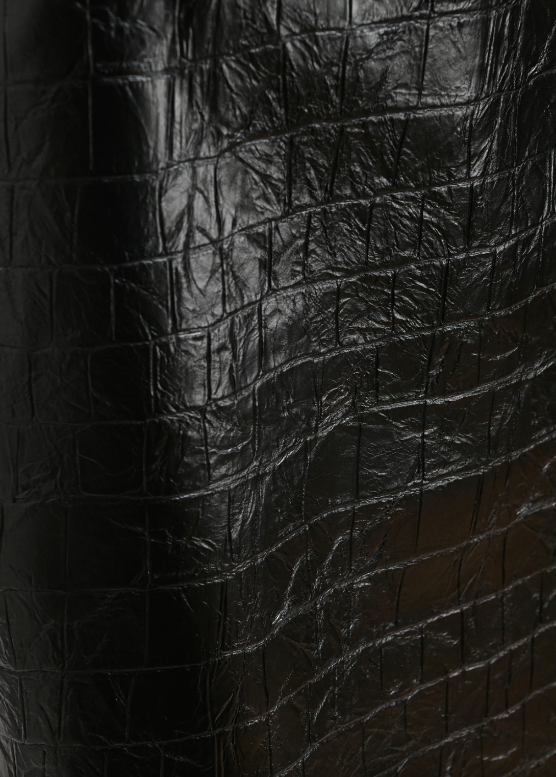 Kind Faux Leather Skirt in Black