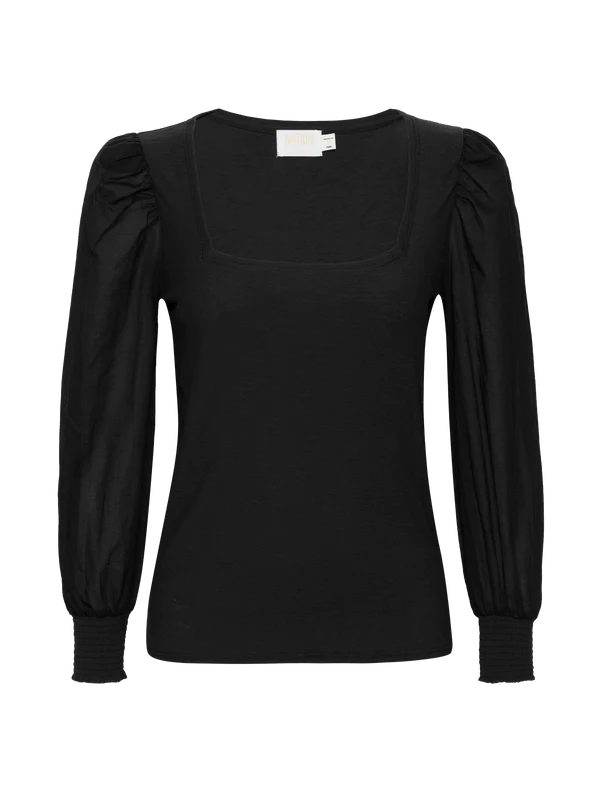 Laura Long Sleeve in Jet Black