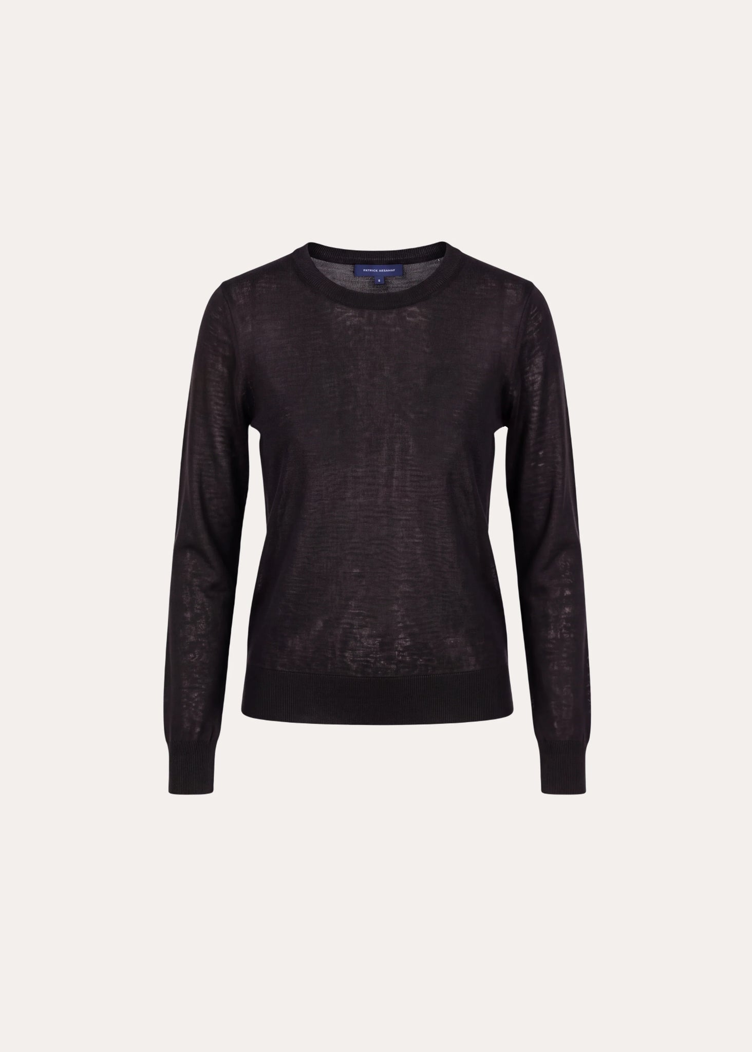 LS Extrafine Merino Classic Crew in Turkish Coffee