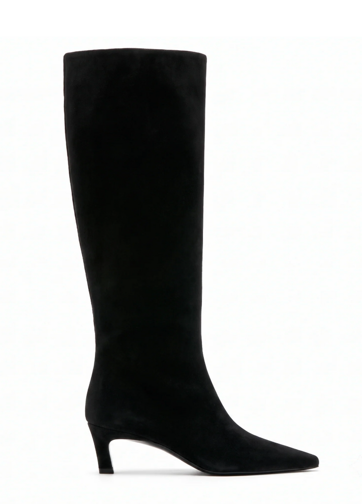 Basel Suede Pull On Boot in Black