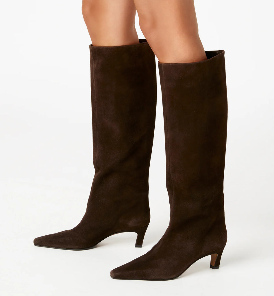 Basel Suede Pull On Boot in Brunette