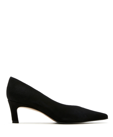 Beckham Suede Pump in Black