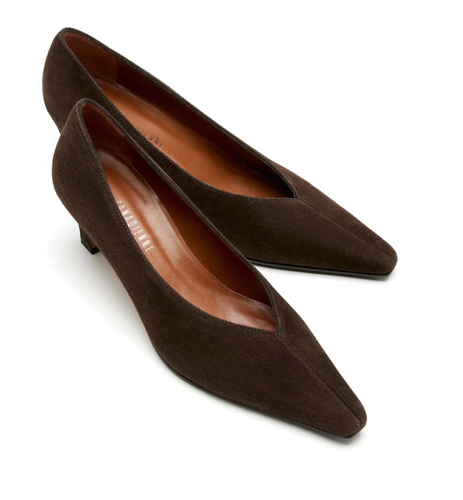 Beckham Suede Pump in Brunette