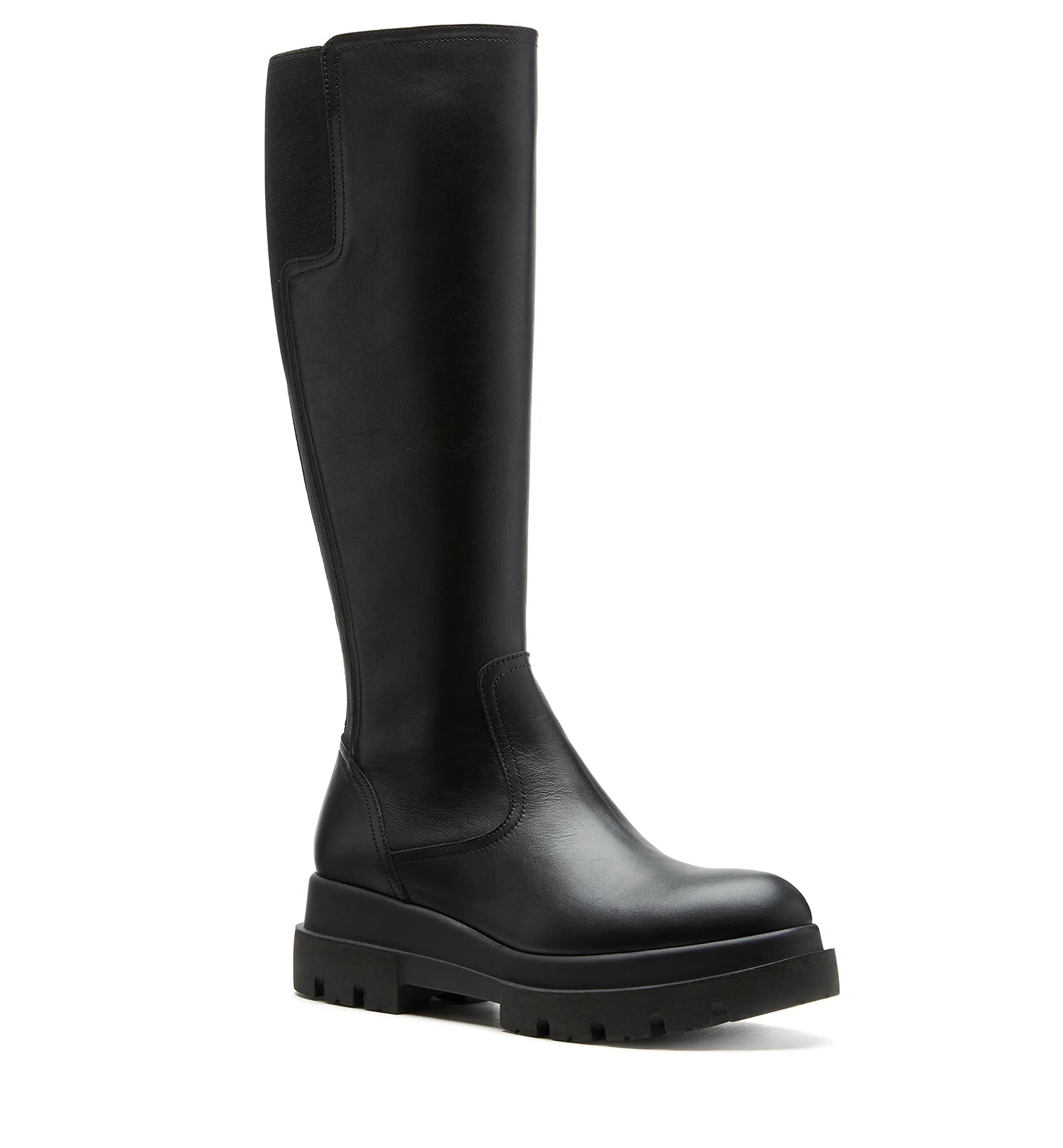 Boden Leather Boot in Black