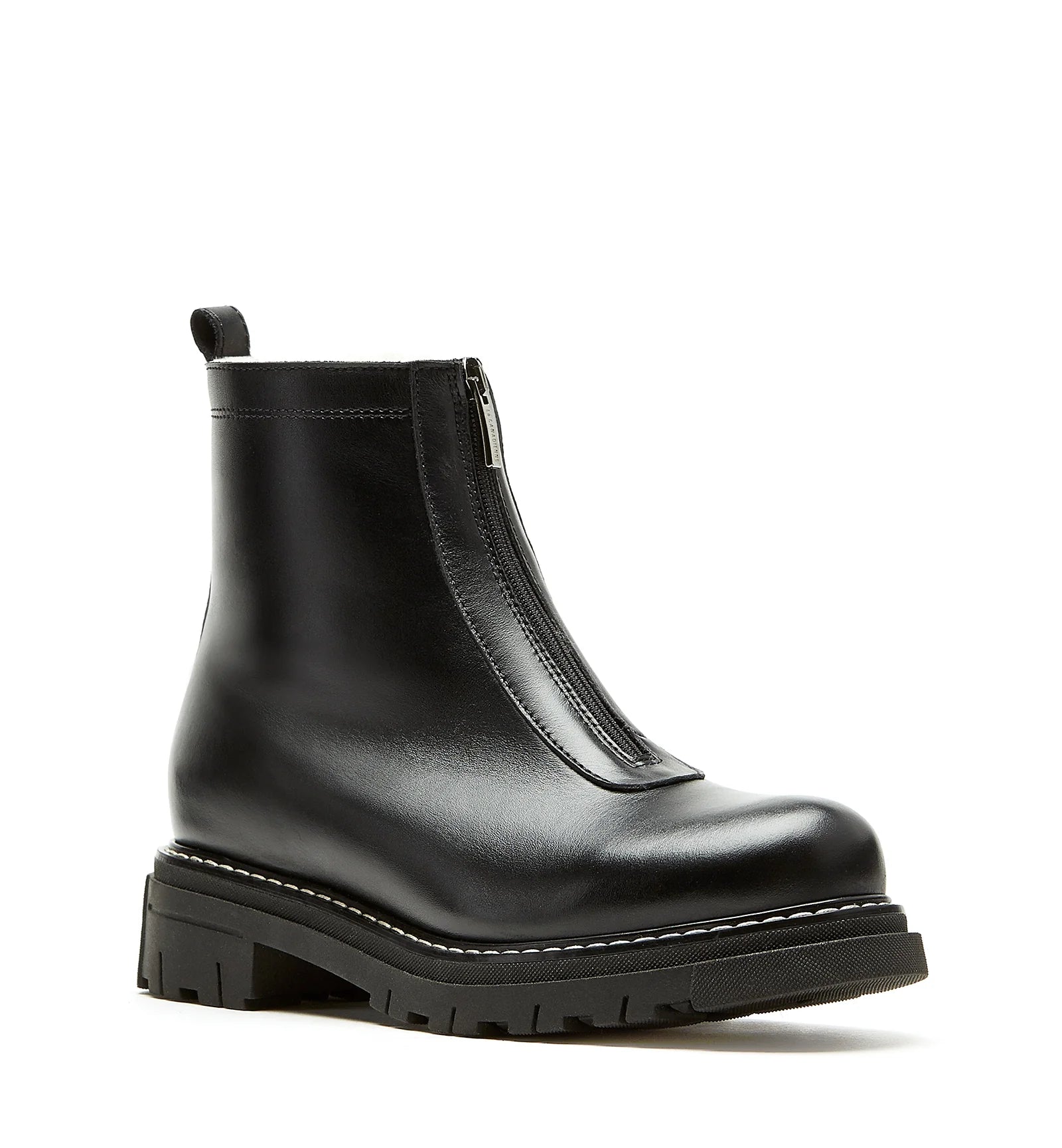 Delta Shearling-Lined Leather Bootie