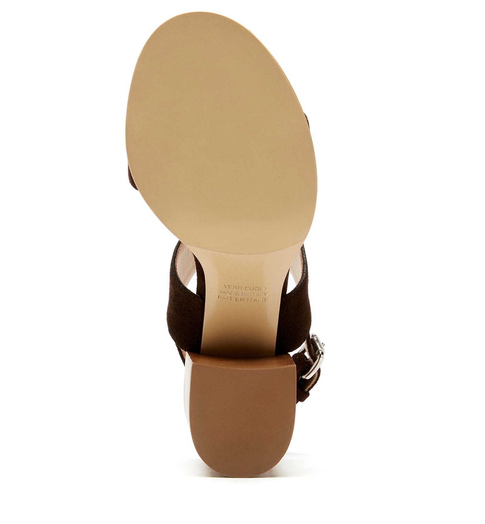 Jaylen Suede Sandal in Brunette