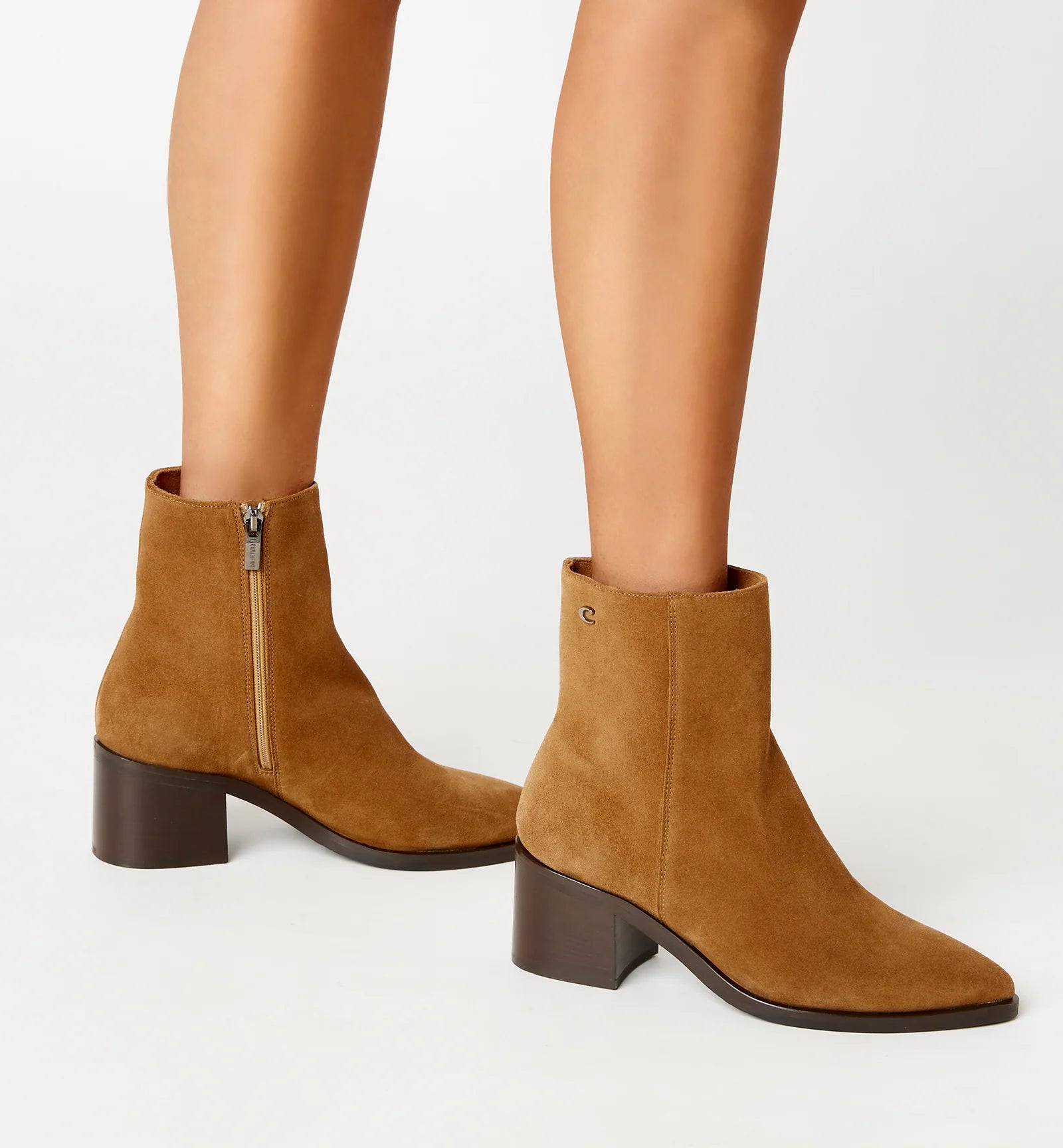 Julieta Suede Bootie in Toffee