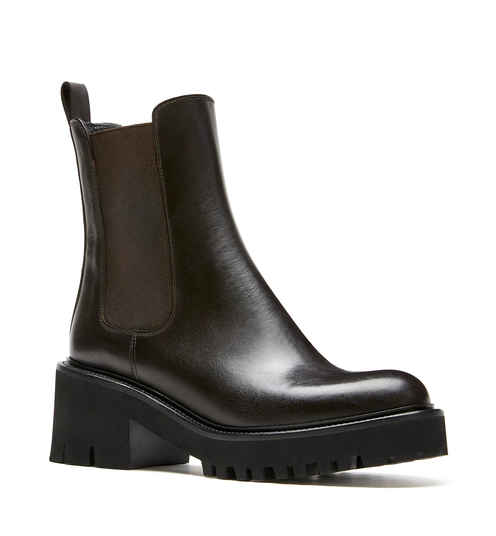 Kiss Leather Bootie in Brown