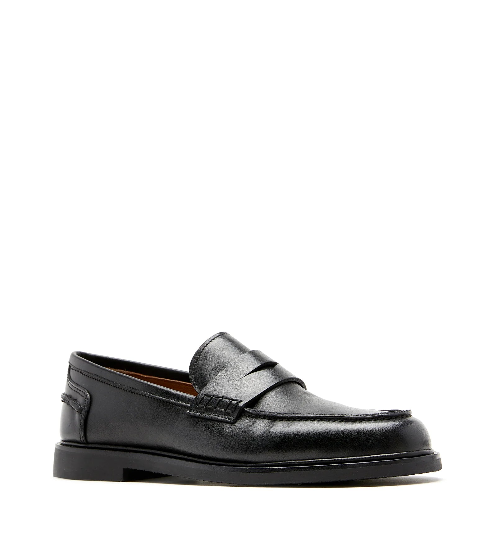 Magnet Leather Loafer in Black