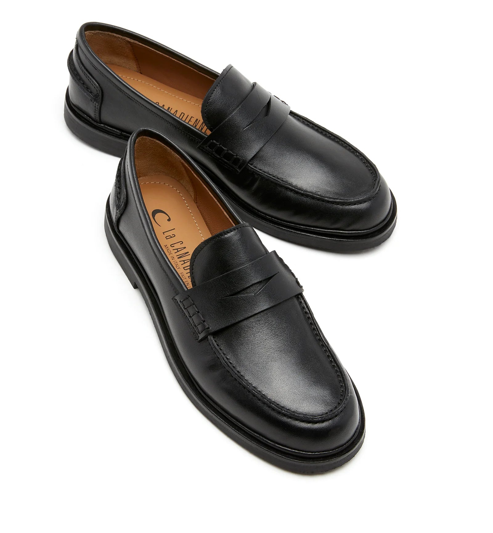 Magnet Leather Loafer in Black