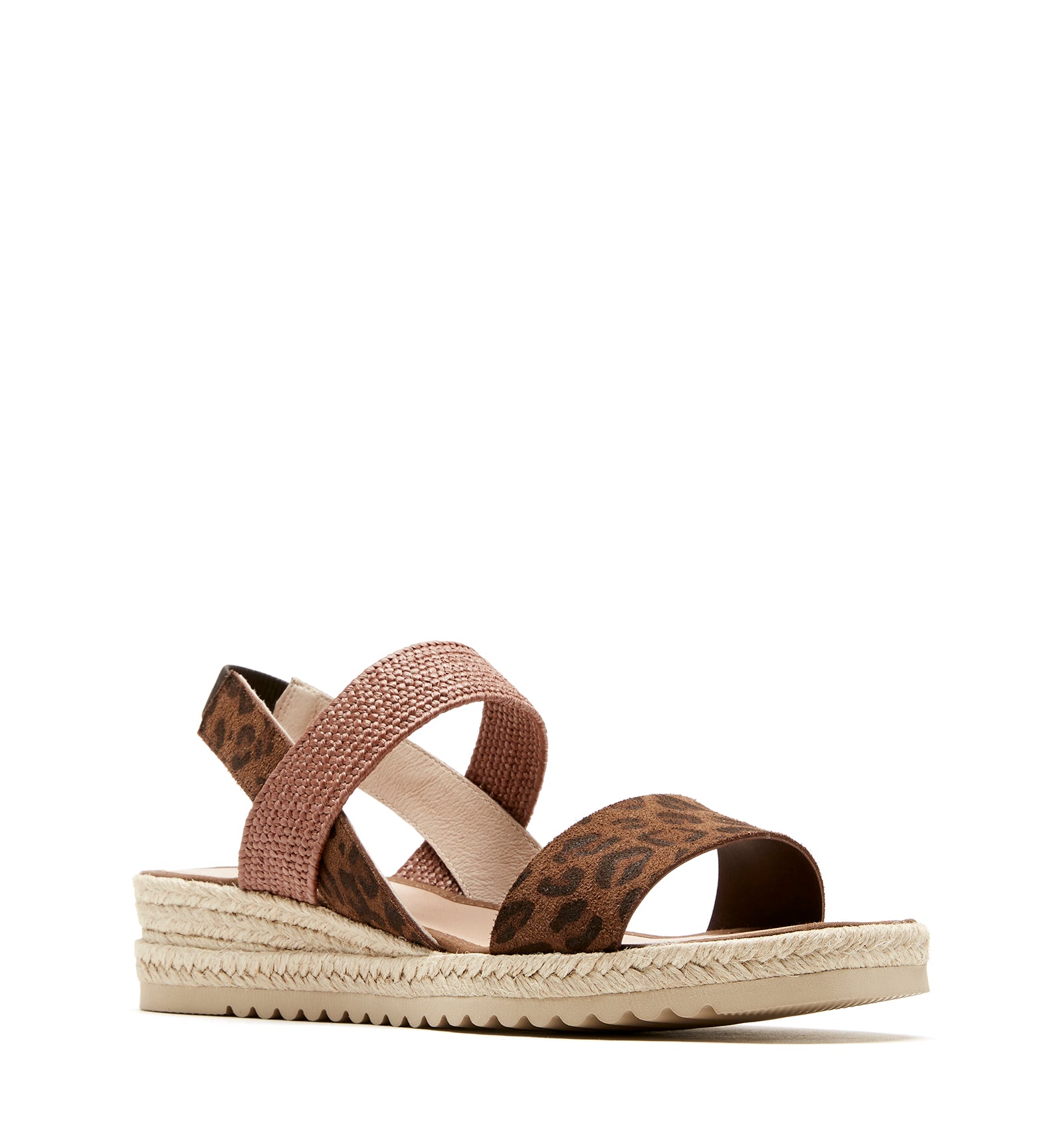 Rowena Sandal in Brown Leopard