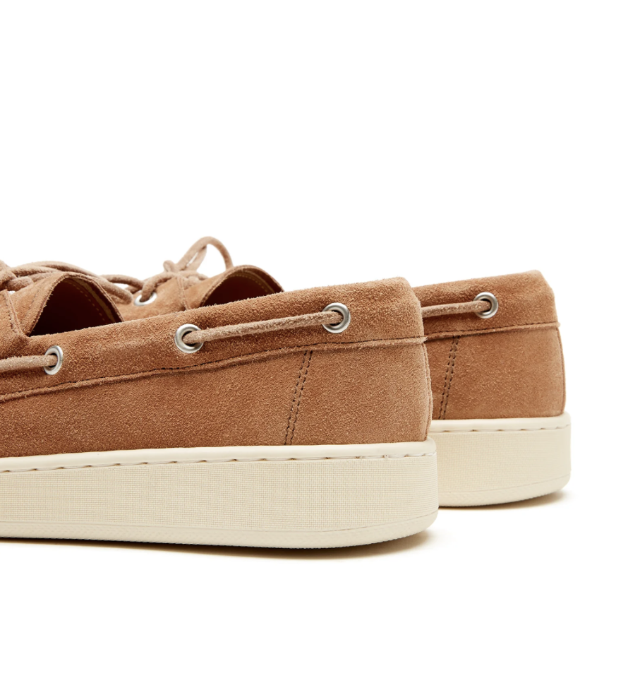Thatcher Suede Boat Shoe in Brick