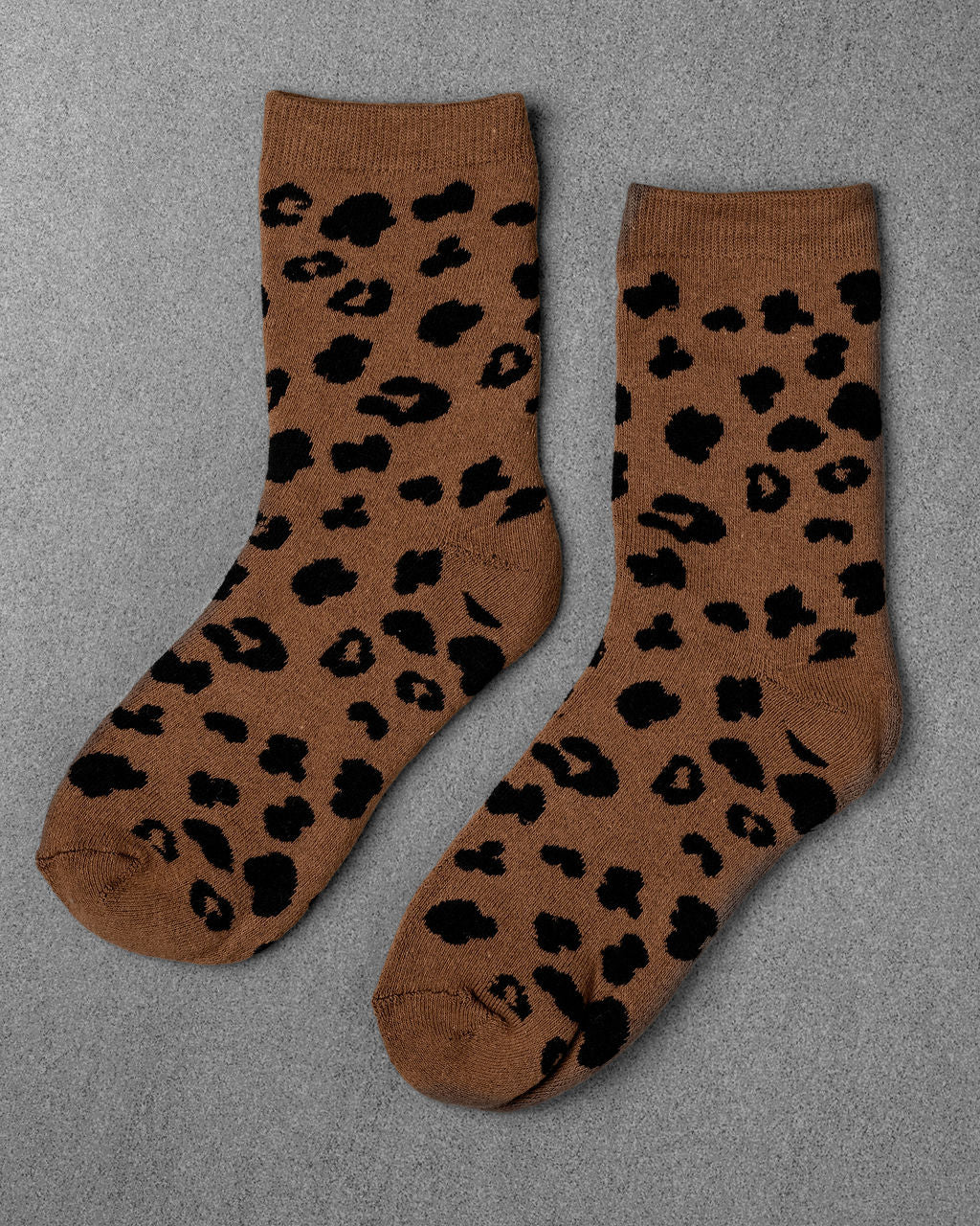 Leopard Socks in Cocoa