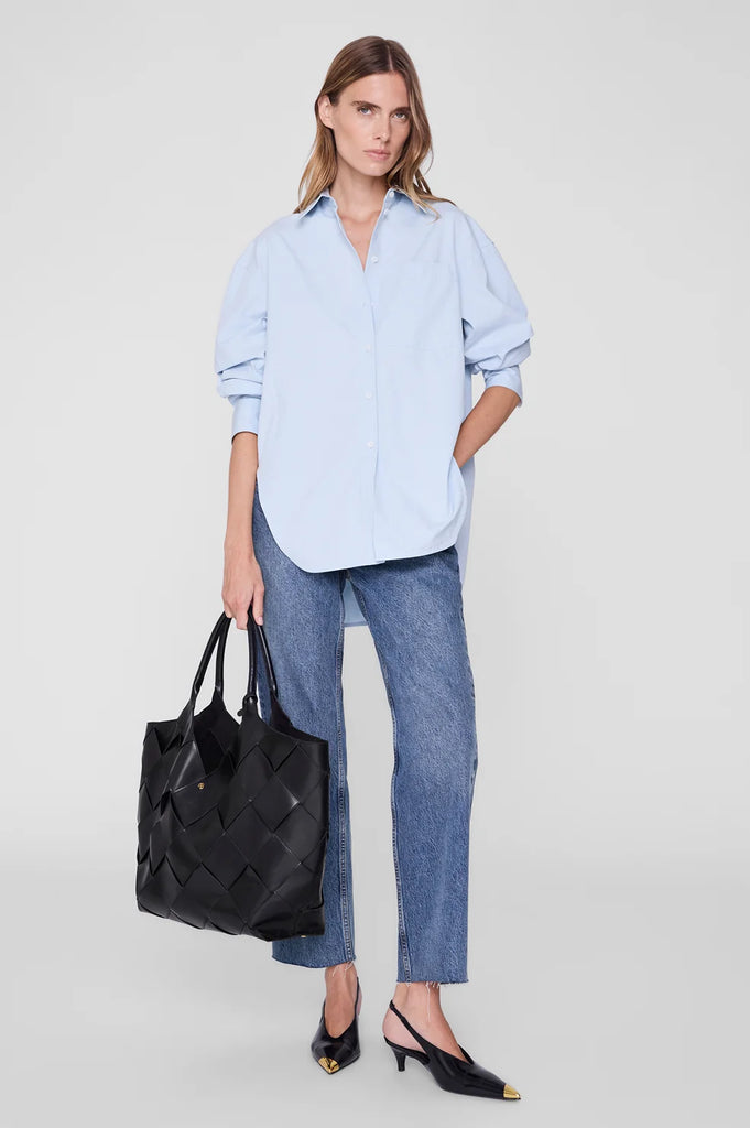 Lili Tote Braided Leather in Black