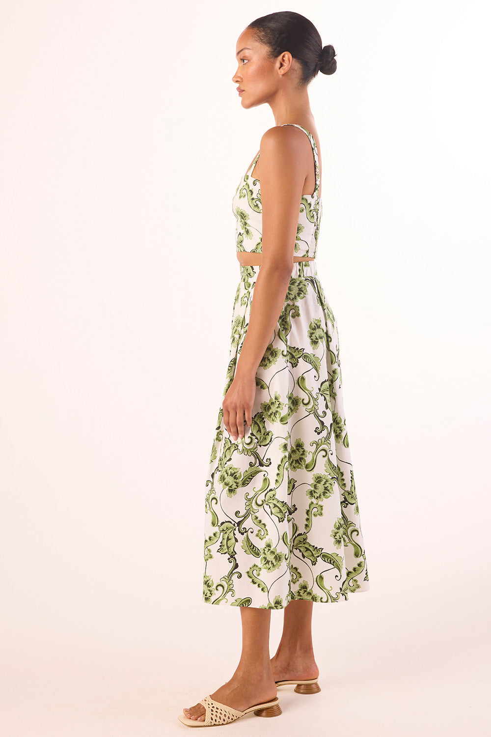 Aggie Skirt in Garden Paisley