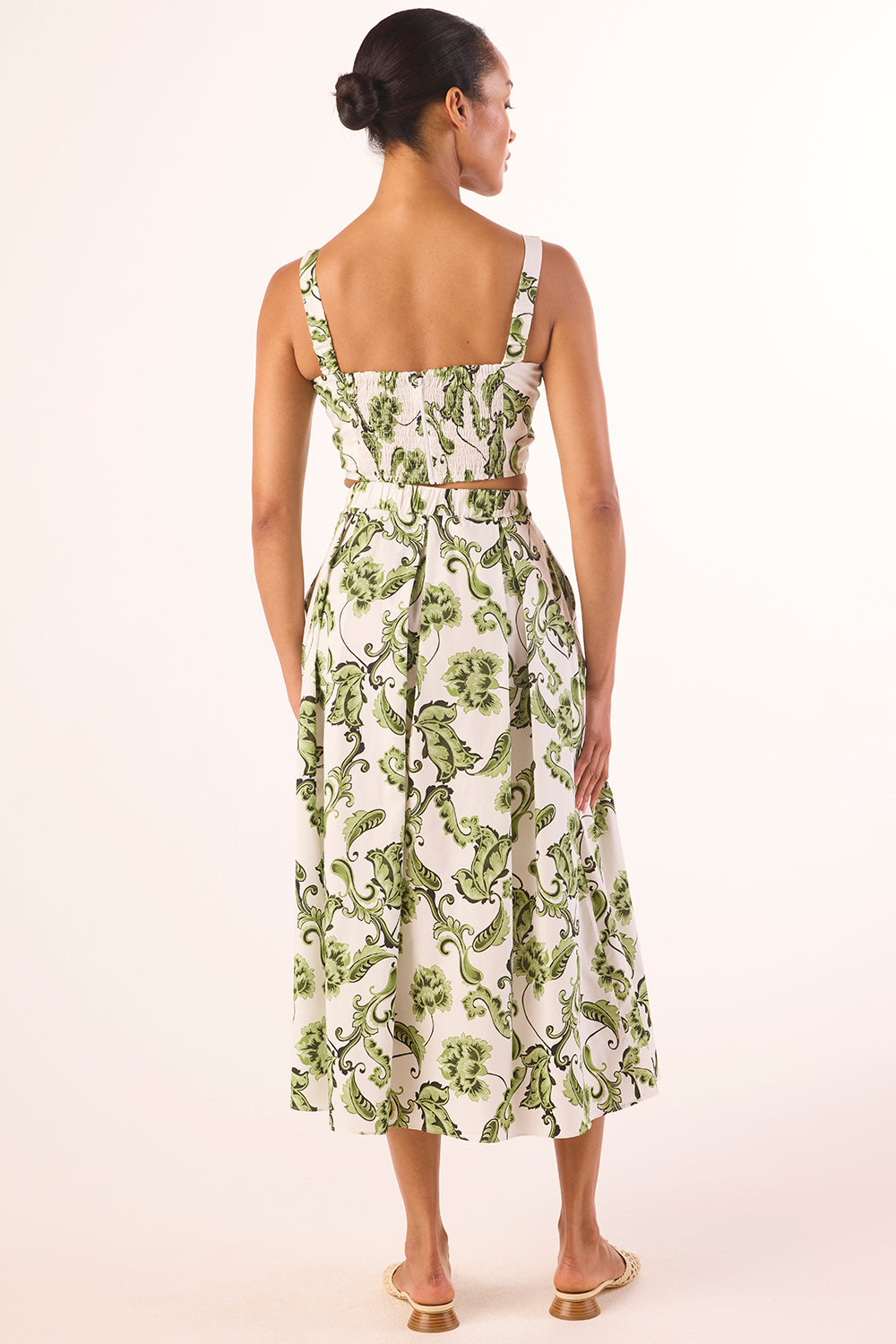 Aggie Skirt in Garden Paisley