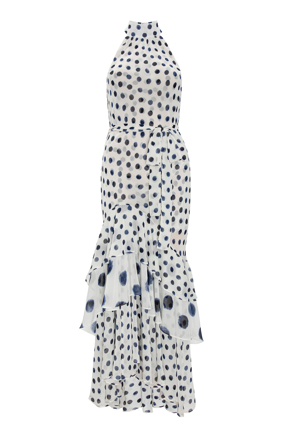 Eliana Dress in Polka Dot Mix Chiffon